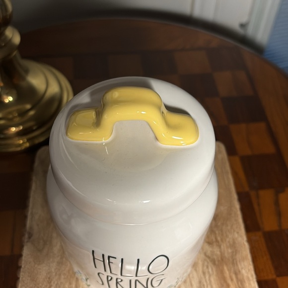 Rae Dunn Hello Spring storage container - Picture 2 of 4